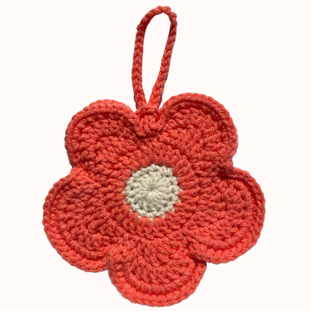 Flower Pouch Bag Charm