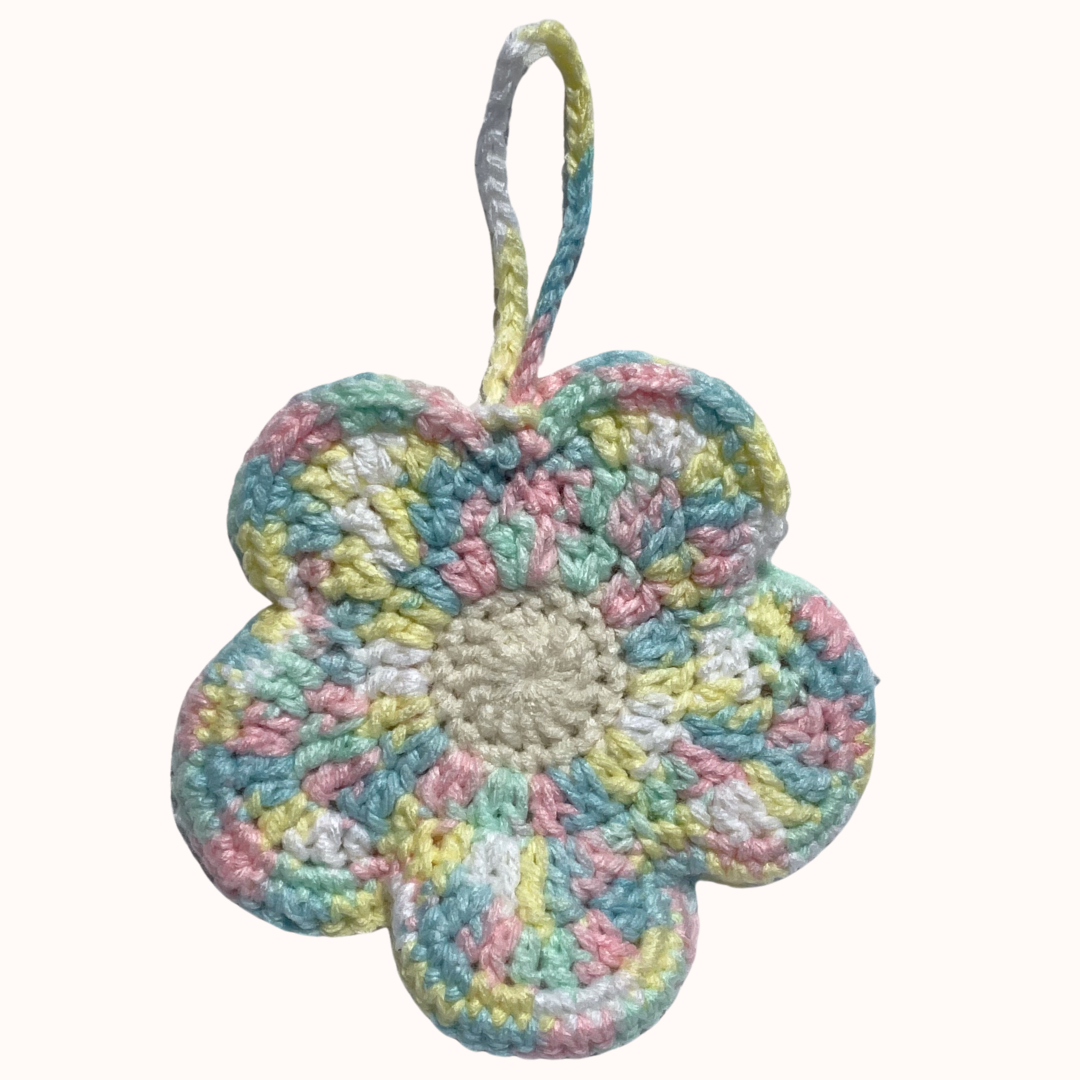 Flower Pouch Bag Charm